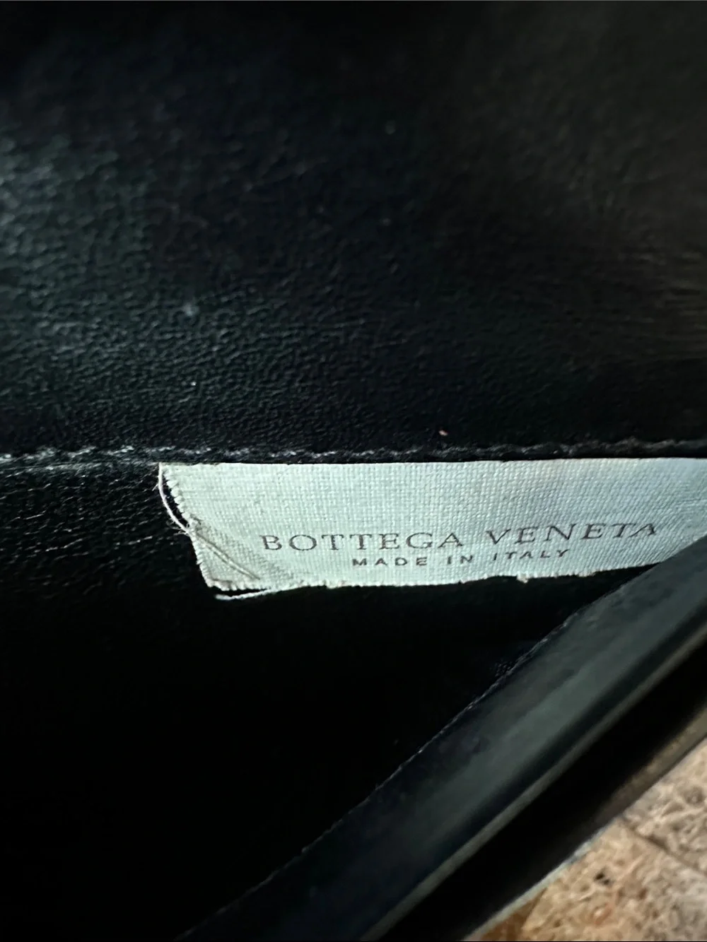 Bottega Veneta Black Intrecciato bi fold Long Wallet